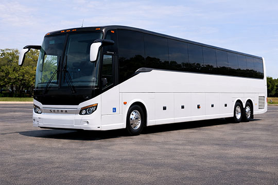 56-passenger charter bus available for charter in Dearborn, MI